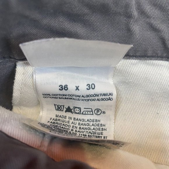 Men's Dockers Chino Pants Gray Classic Size 36 x 30 Cotton - Picture 8 of 9